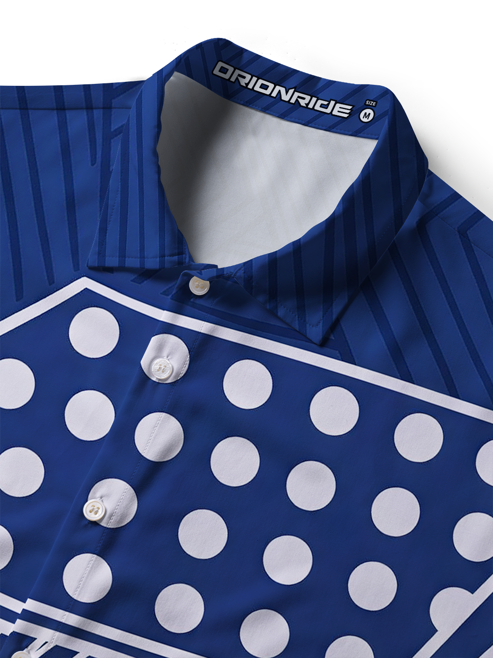 Orionride Blue&Pink Geometry Zipper Pockets Ultra Lightweight Short Sleeves Women's Gravel Shirt
