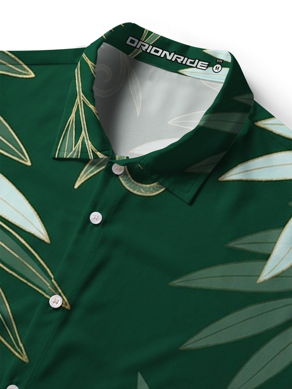 Orionride Gold Green Jungle Zipper Pockets Ultra Lightweight Short Sleeves Women's Gravel Shirt