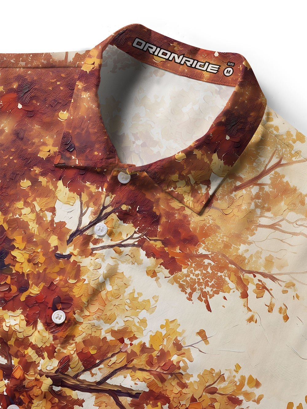 Orionride Golden Autumn Cat Zipper Pockets Ultra Lightweight Short Sleeves Women's Gravel Shirt