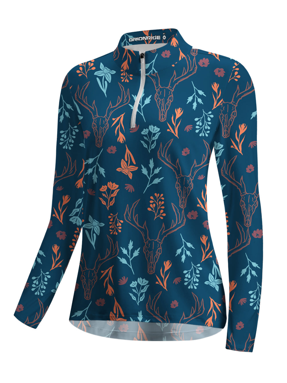 Orionride Forest Riddles Women's Quarter Zipper Long Sleeve Jersey