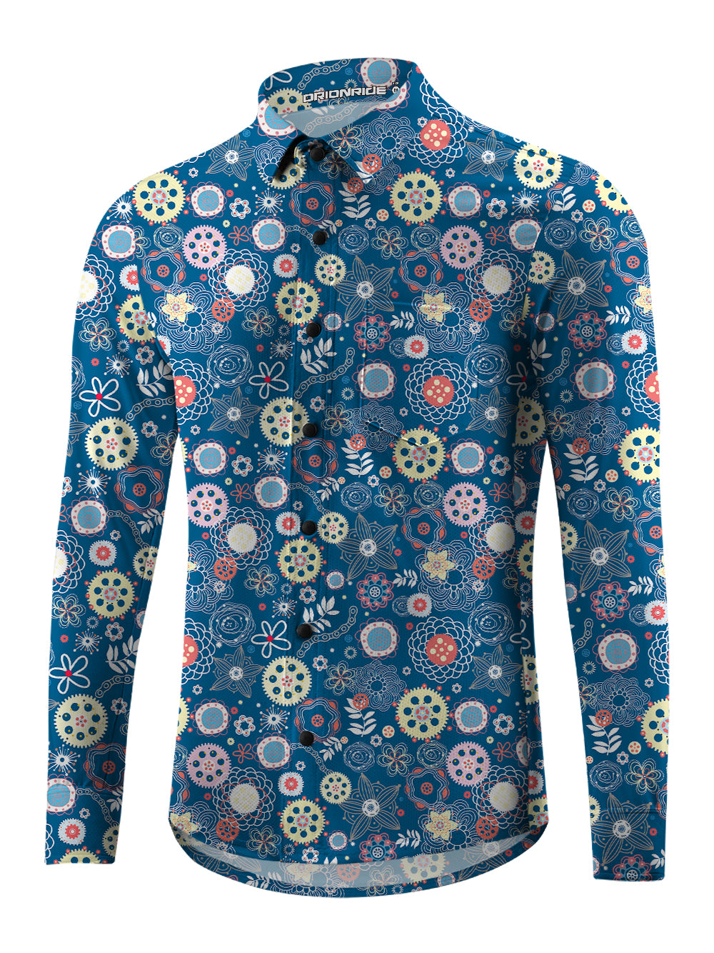 Orionride High Energy Gear Men's Stretchy Breathable Long Sleeve Gravel Shirt