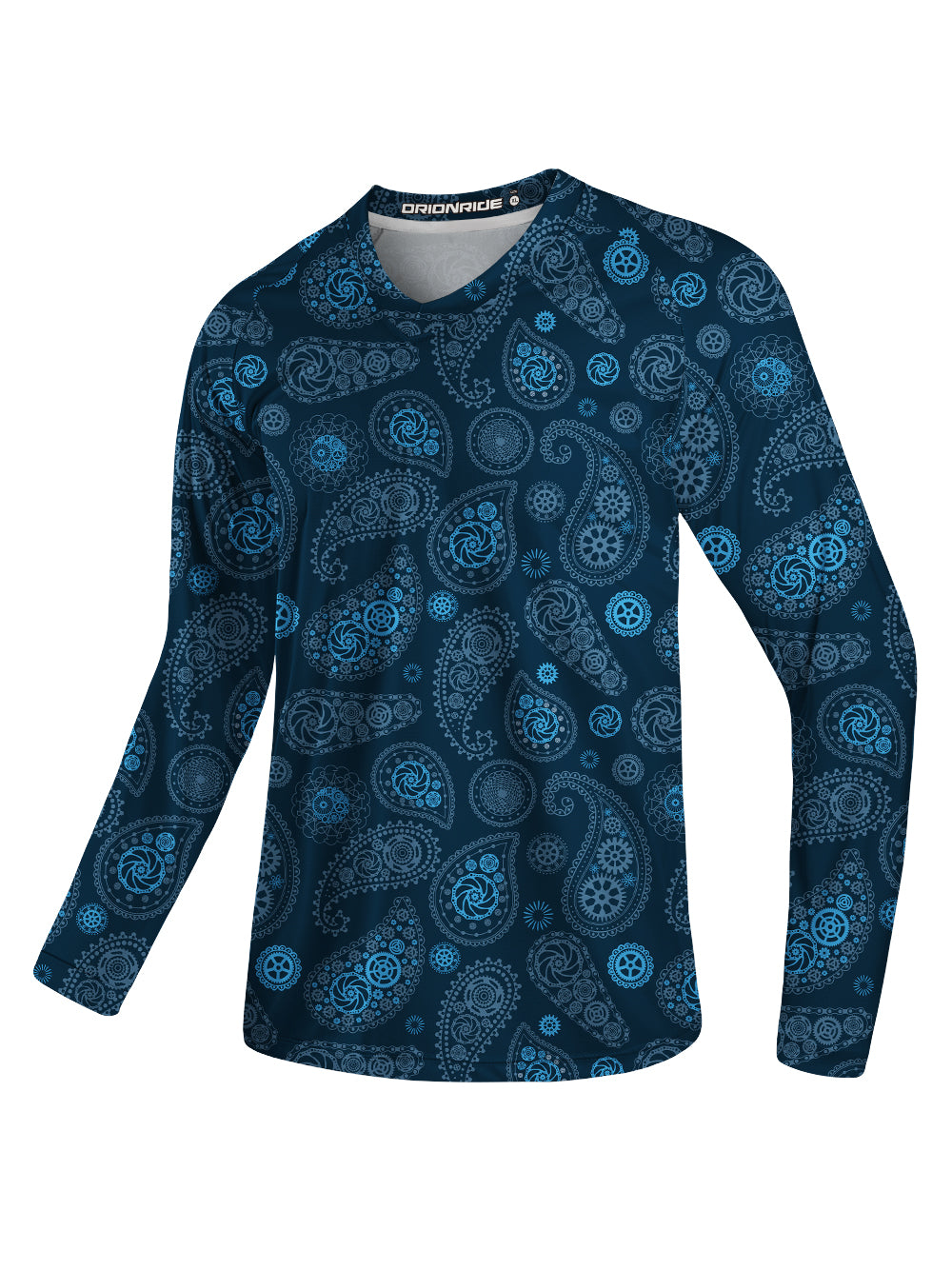 Orionride Vintage Cashew Flower Long Sleeve Downhill Jersey