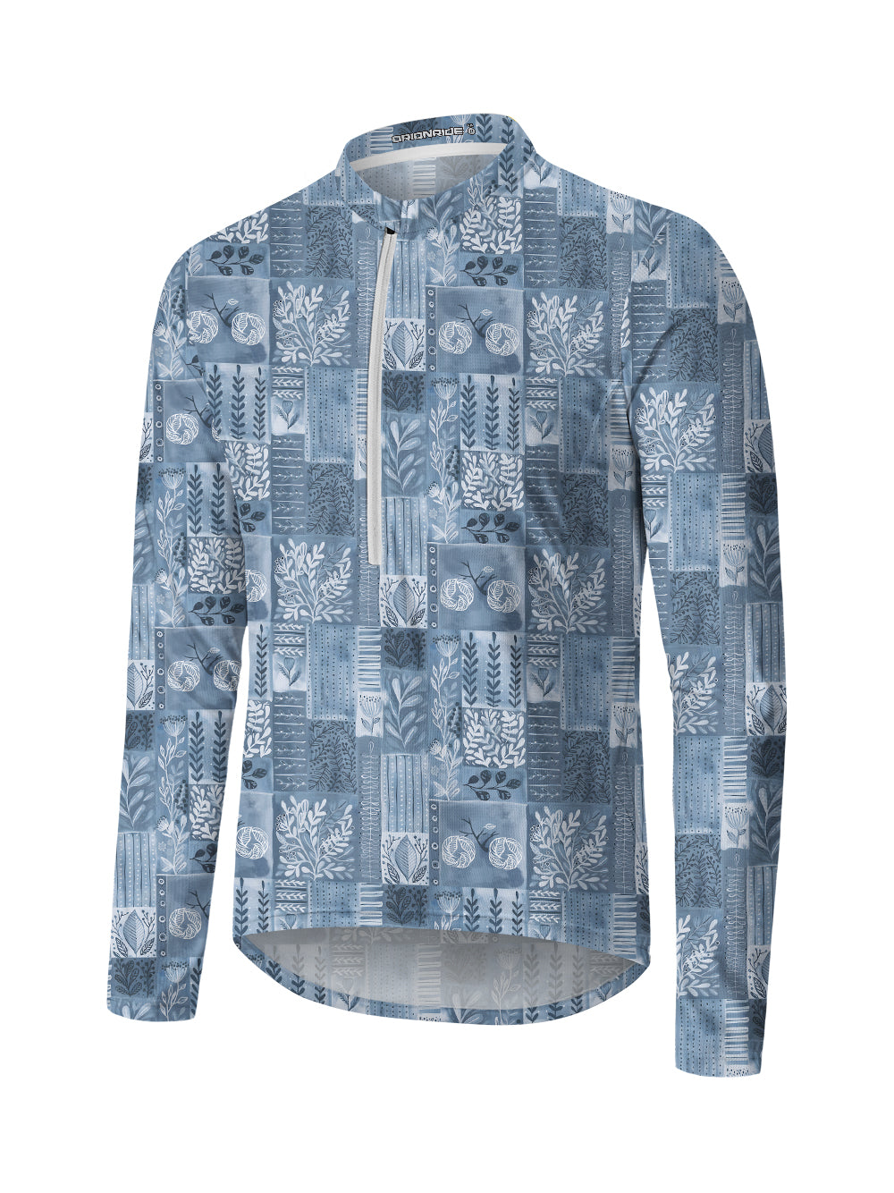 Orionride Bicycle Jigsaw Puzzle Long Sleeve Half Zipper Mountain Bike Jersey