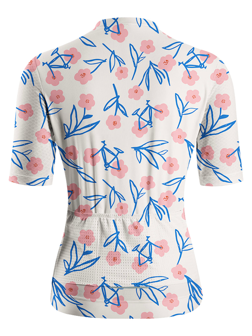 Orionride Pink Flower Bicycle Short Sleeves Women's Jersey