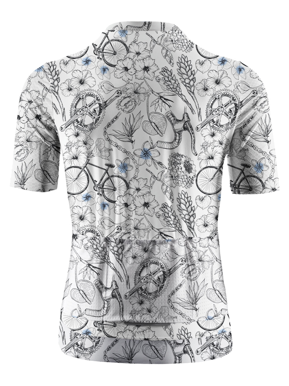 Orionride Short Sleeves Plumeria Cycling Cycling Jersey