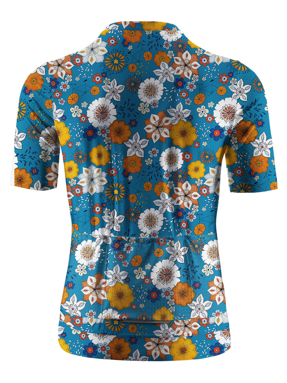 Orionride Short Sleeves Flat Flowers Cycling Jersey