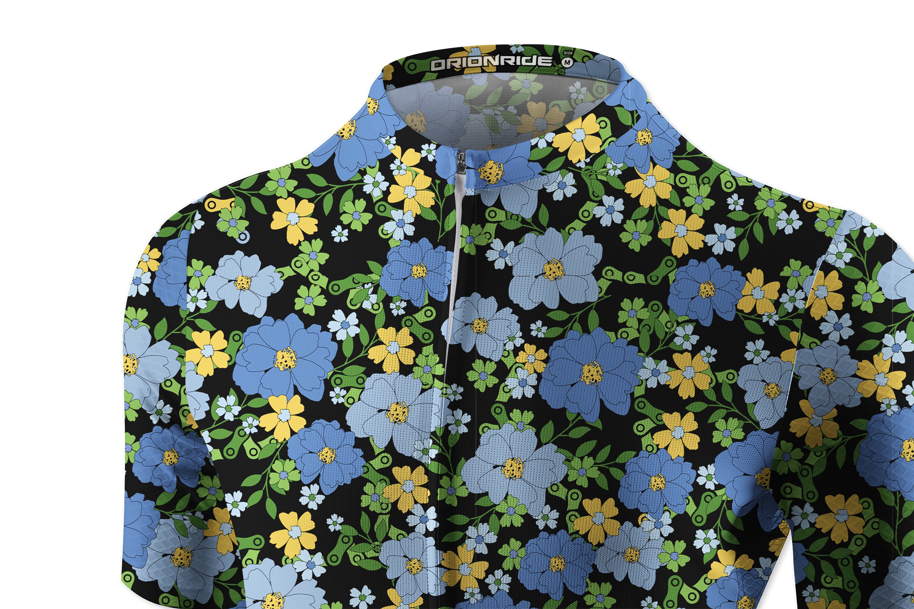 Orionride Tropical Floral Chain Short Sleeves Women's Jersey