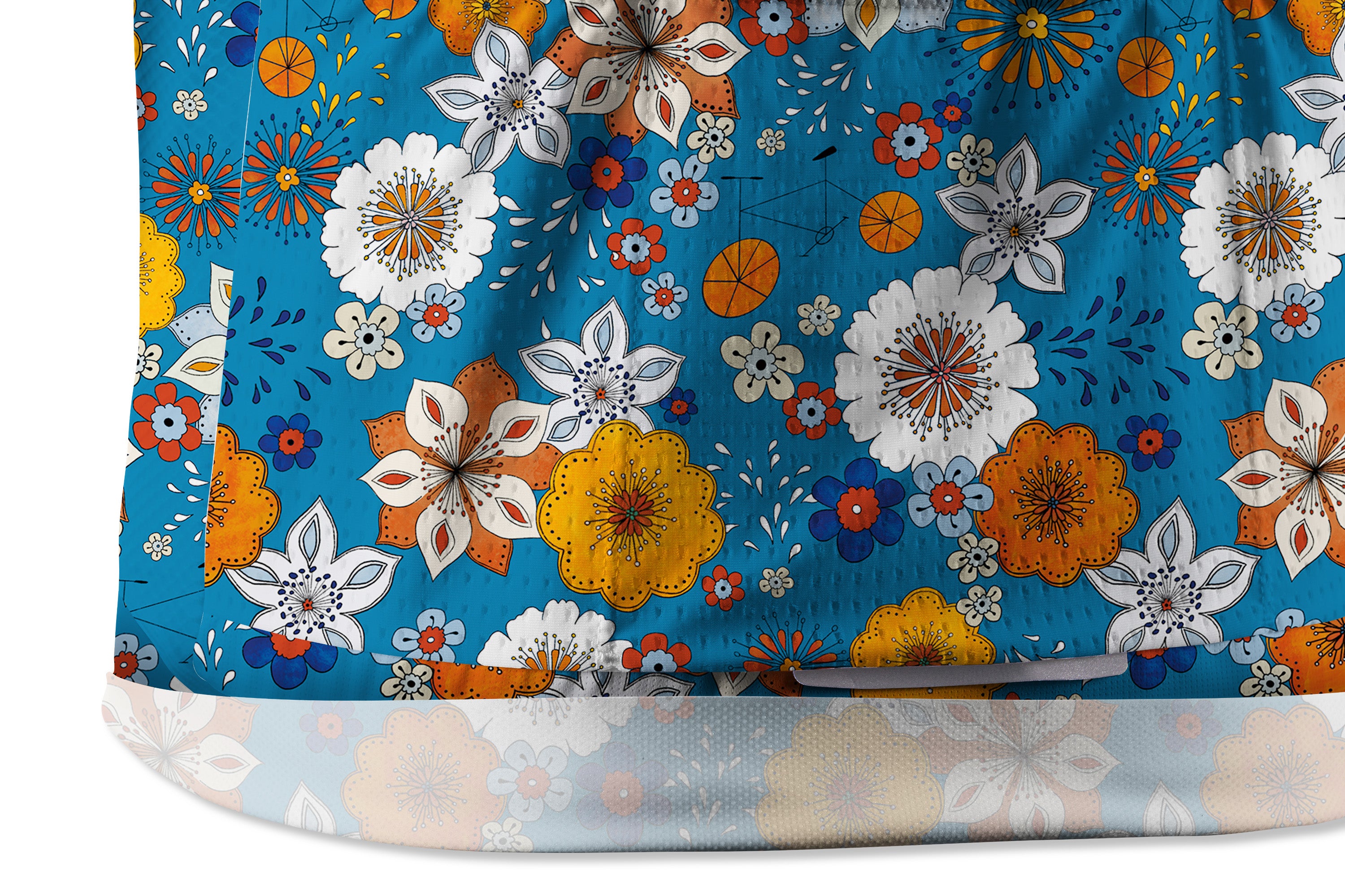 Orionride Short Sleeves Flat Flowers Cycling Jersey