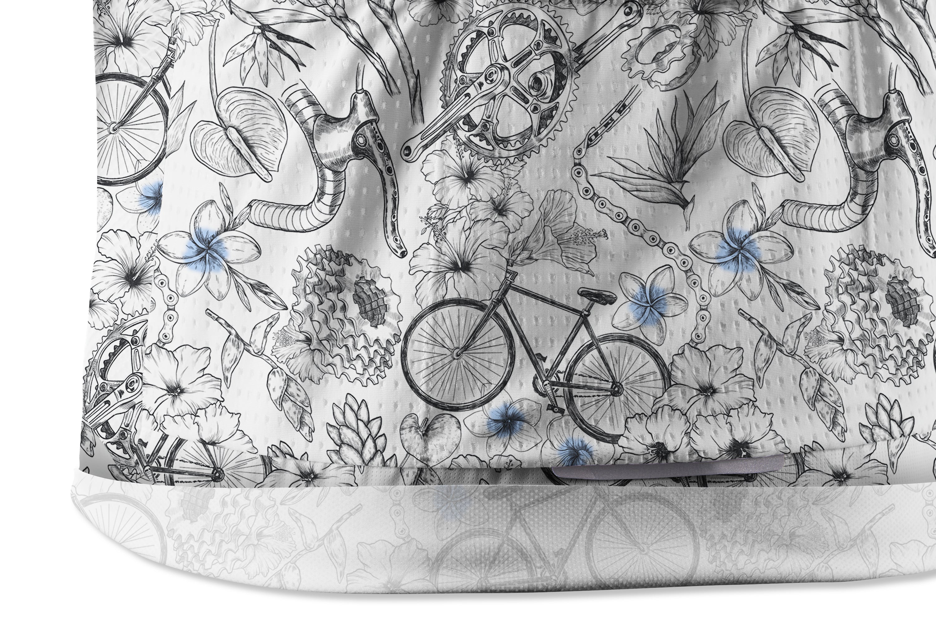 Orionride Short Sleeves Plumeria Cycling Cycling Jersey