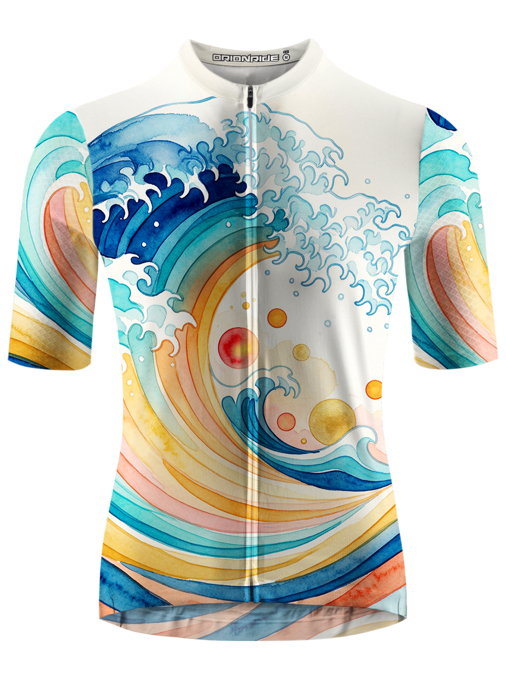 Orionride Waves Crashing Short Sleeves Cycling Jersey