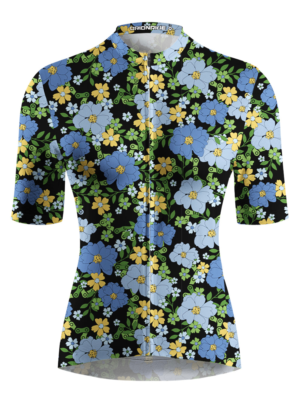 Orionride Tropical Floral Chain Short Sleeves Women's Jersey