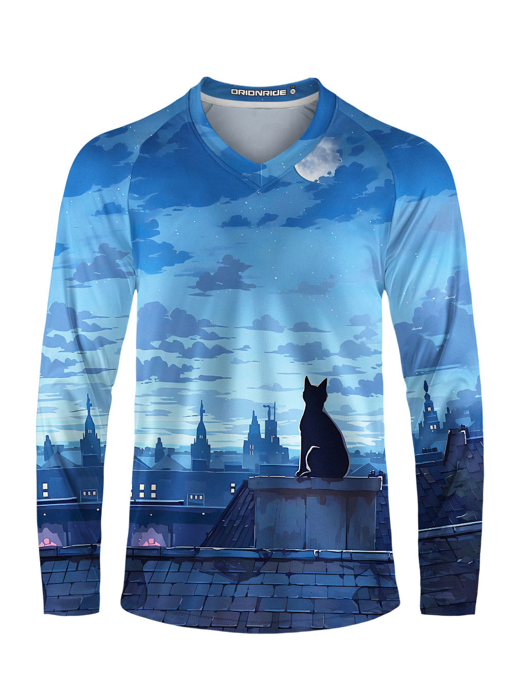 Orionride Black Cat Long Sleeve Downhill Jersey