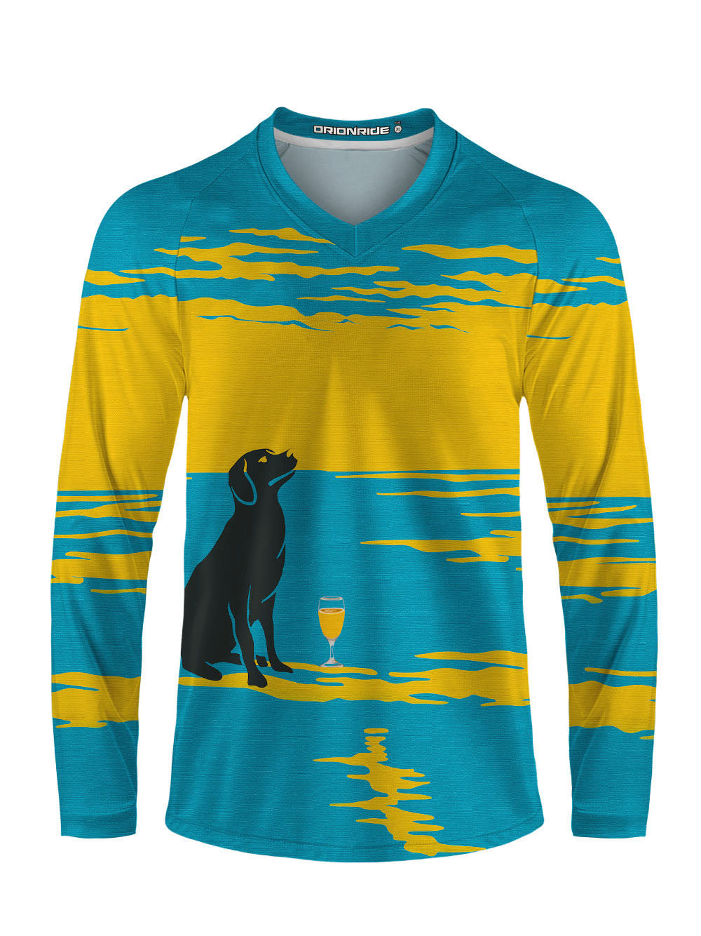 Orionride Labrador on The Beach Long Sleeve Downhill Jersey
