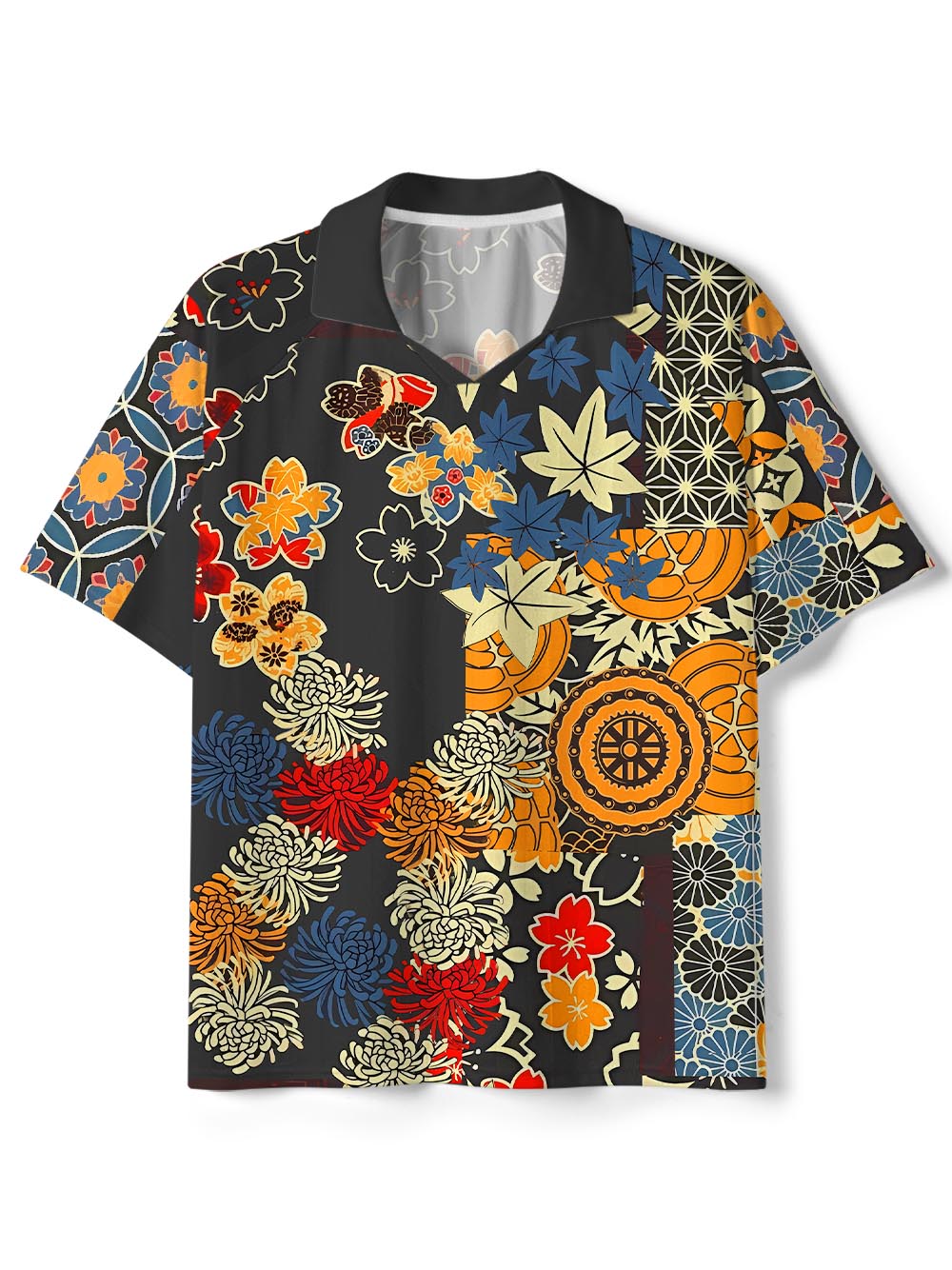 Orionride Unique Gear Flower Collar Mesh Jersey