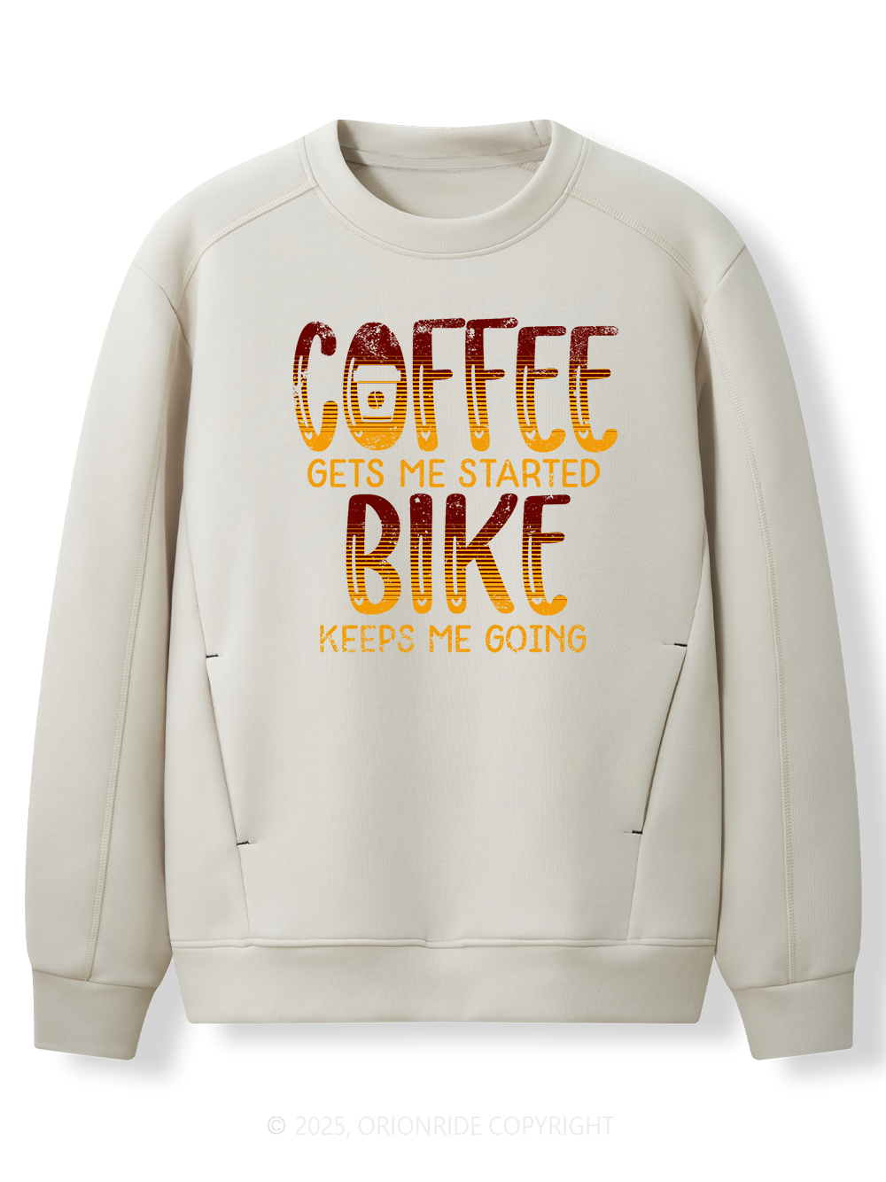 Orionride Coffee Or Bike Women's Long Sleeve Bike Sweatshirt