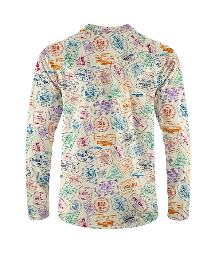 Orionride Colorful Passport Long Sleeve Downhill Jersey