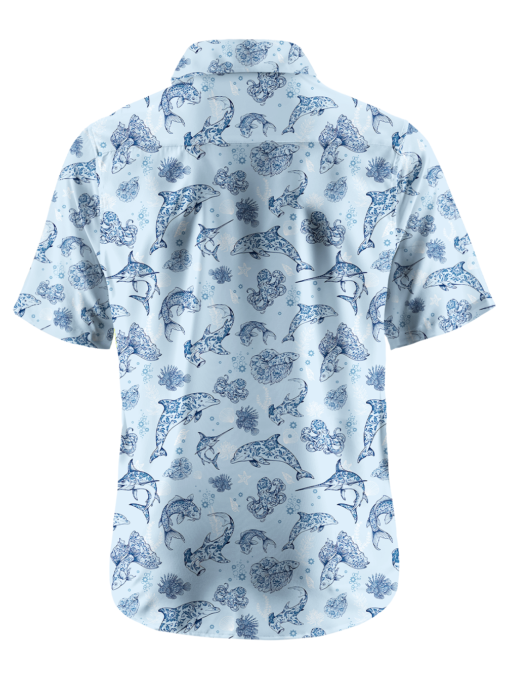 Orionride Dolphins In The Ocean Zipper Pockets Ultra Lightweight Short Sleeves Gravel Shirt