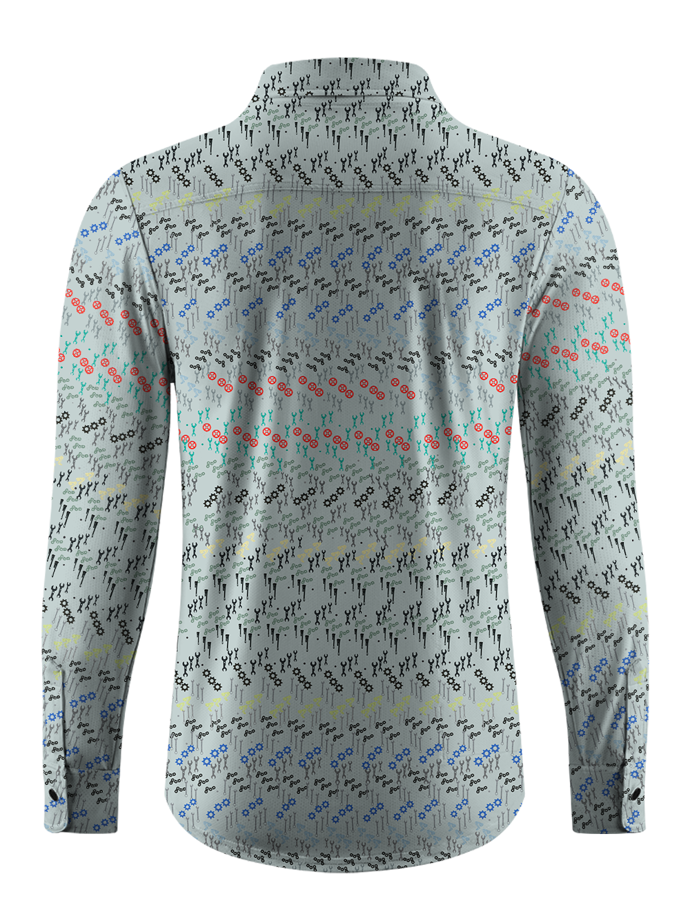 Orionride Neat Parts Men's Stretchy Breathable Long Sleeve Gravel Shirt