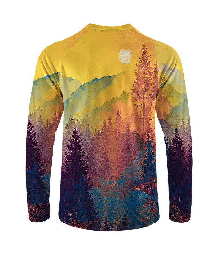 Orionride Secluded Mountain Forest Long Sleeve Downhill Jersey