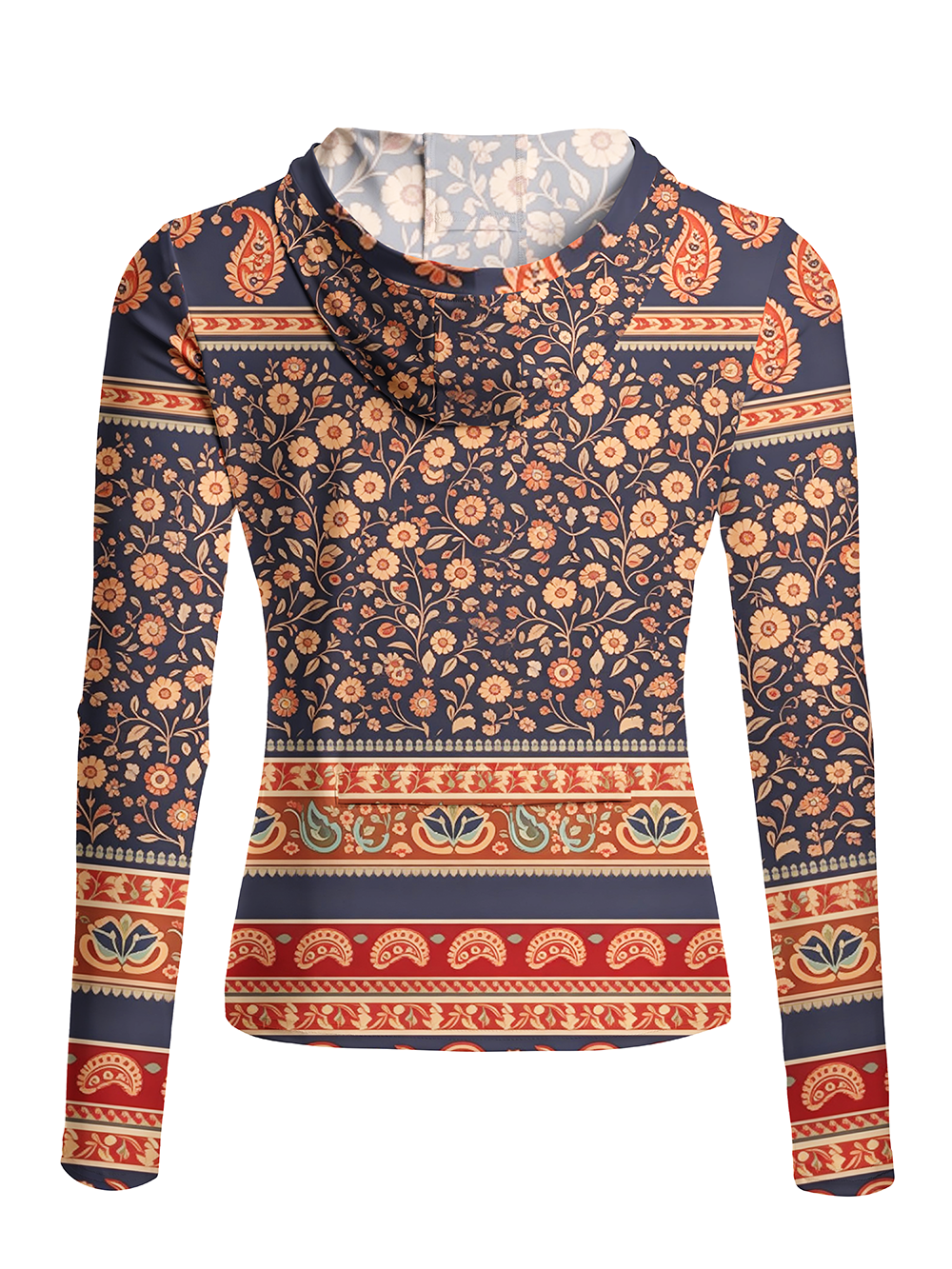 Orionride Garden Story Women's Long Sleeve Cycling Hoodie Shirt