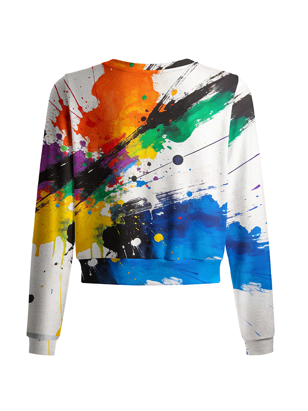 Orionride Color Splatter Ink Women's Knitted Cardigan