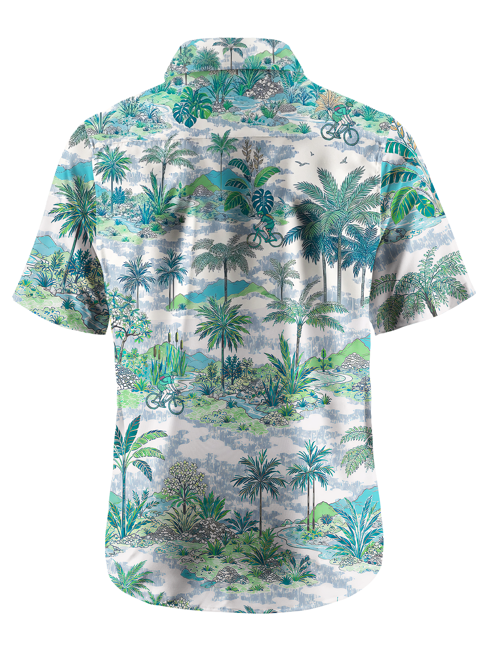 Orionride Floating Oasis Zipper Pockets Ultra Lightweight Short Sleeves Gravel Shirt