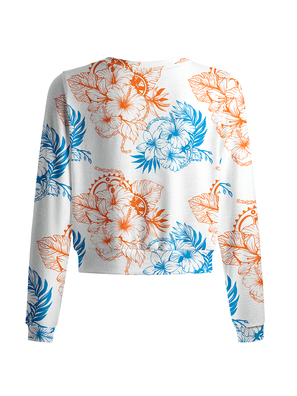 Orionride Bright Hibiscus Women's Knitted Cardigan
