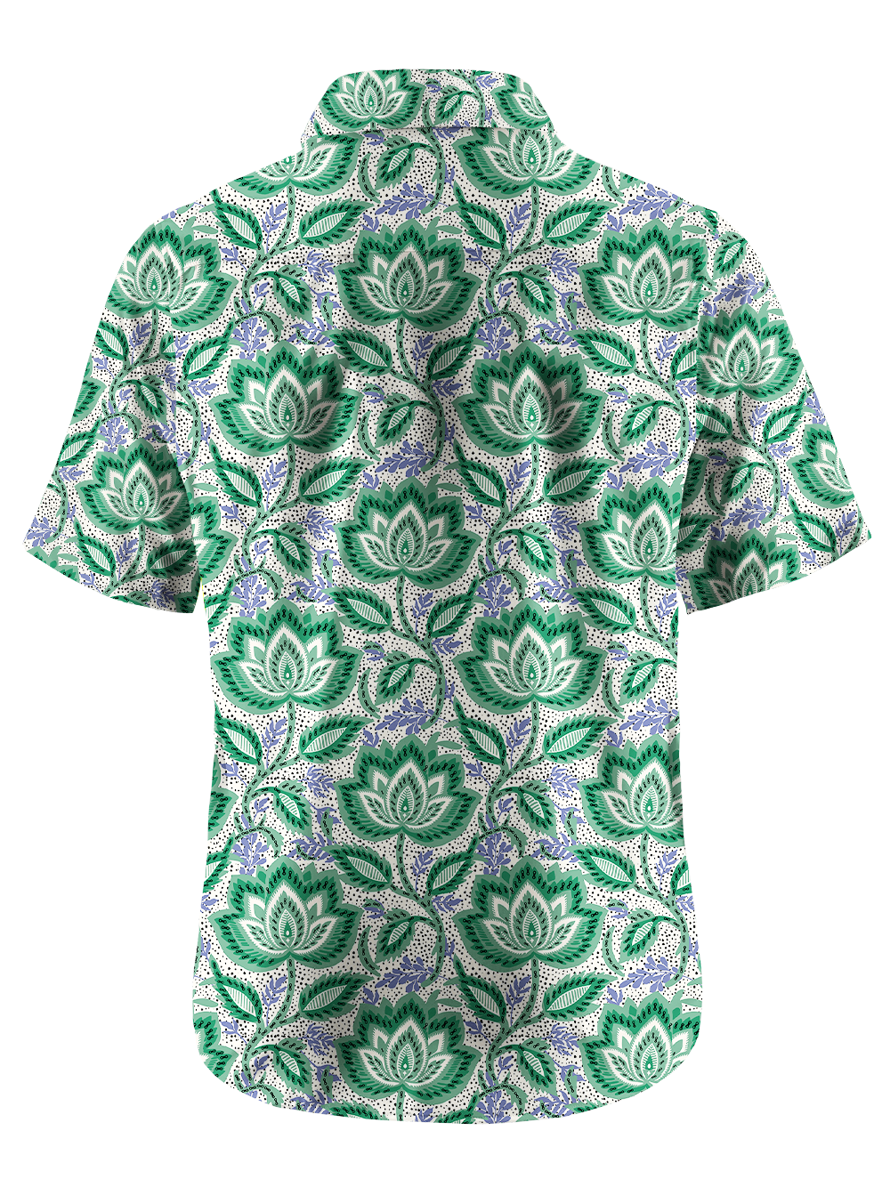 Orionride Water Lily-Like Flowers Zipper Pockets Ultra Lightweight Short Sleeves Gravel Shirt