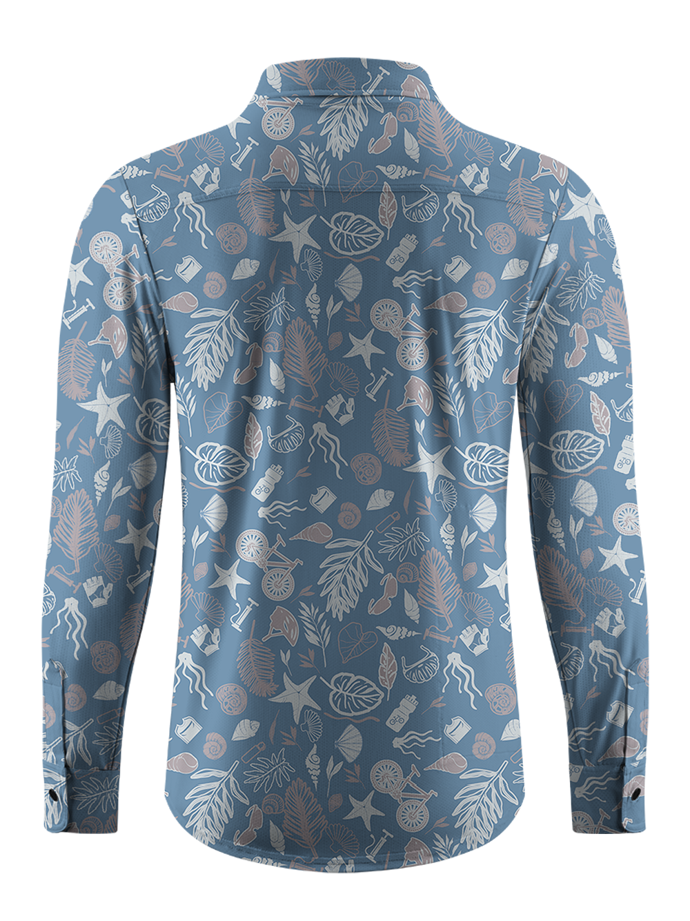 Orionride Underwater World Men's Stretchy Breathable Long Sleeve Gravel Shirt