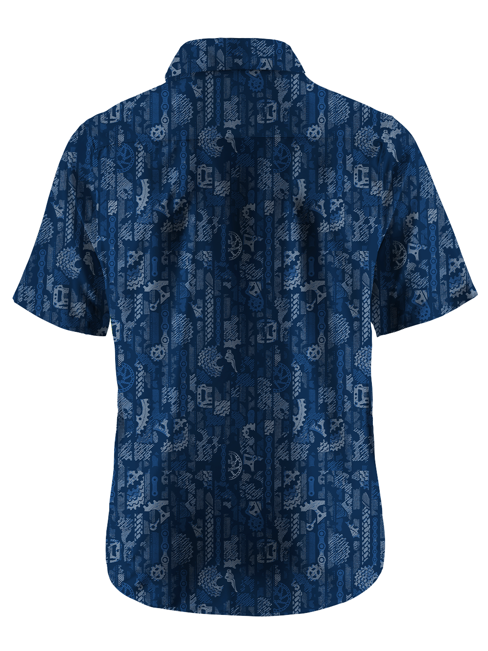 Orionride Night Gear Pattern Zipper Pockets Ultra Lightweight Short Sleeves Gravel Shirt