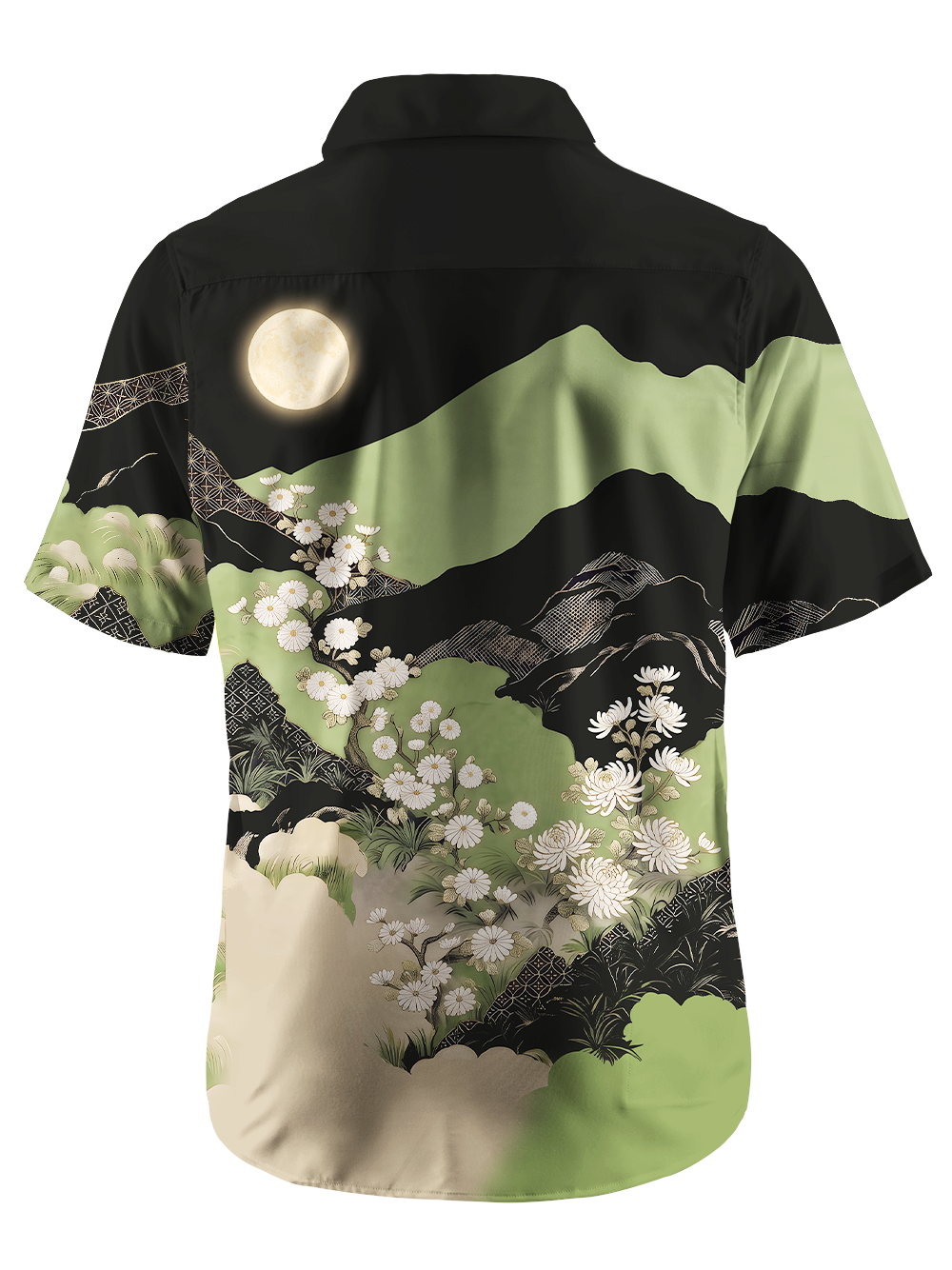 Orionride Night Mountain Flow Zipper Pockets Ultra Lightweight Short Sleeves Gravel Shirt
