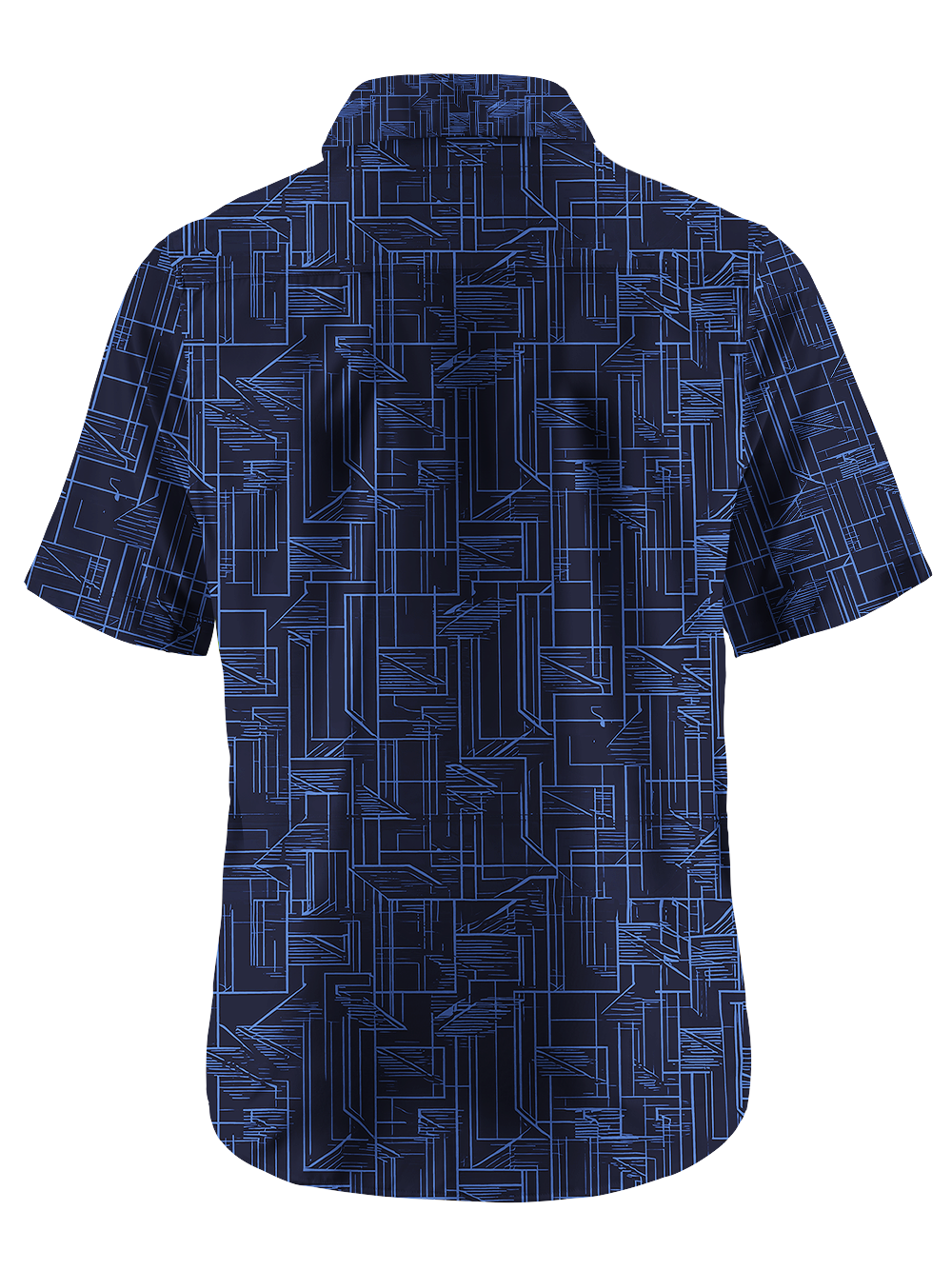 Orionride Geometric Maze Zipper Pockets Ultra Lightweight Short Sleeves Gravel Shirt
