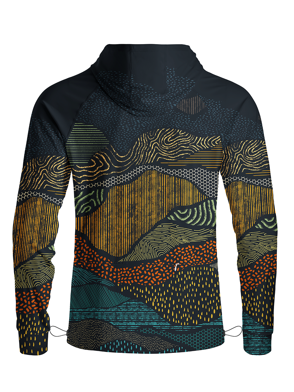 Orionride Geological Texture Long Sleeve Cycling Hoodie Shirt