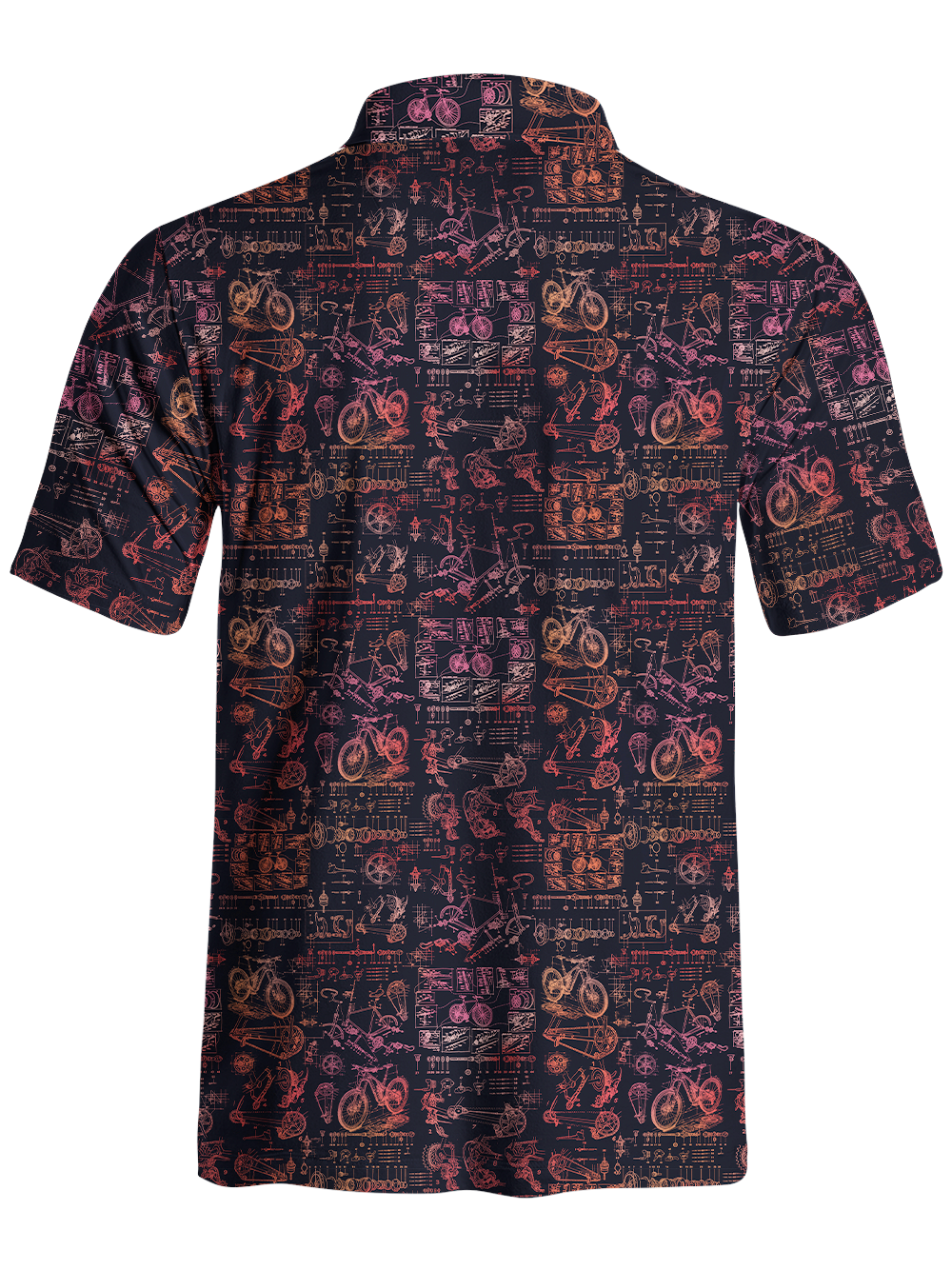 Orionride Deconstructing Bicycles Men's Polo Shirt