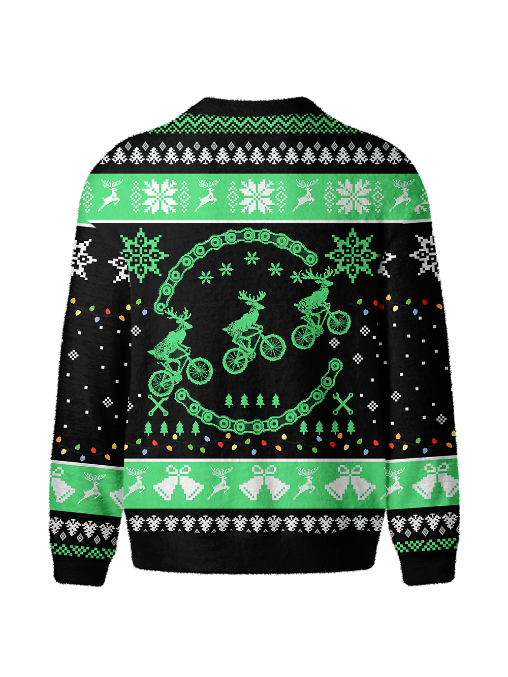Orionride Reindeer Riding Men's Cardigan Knit Sweaters