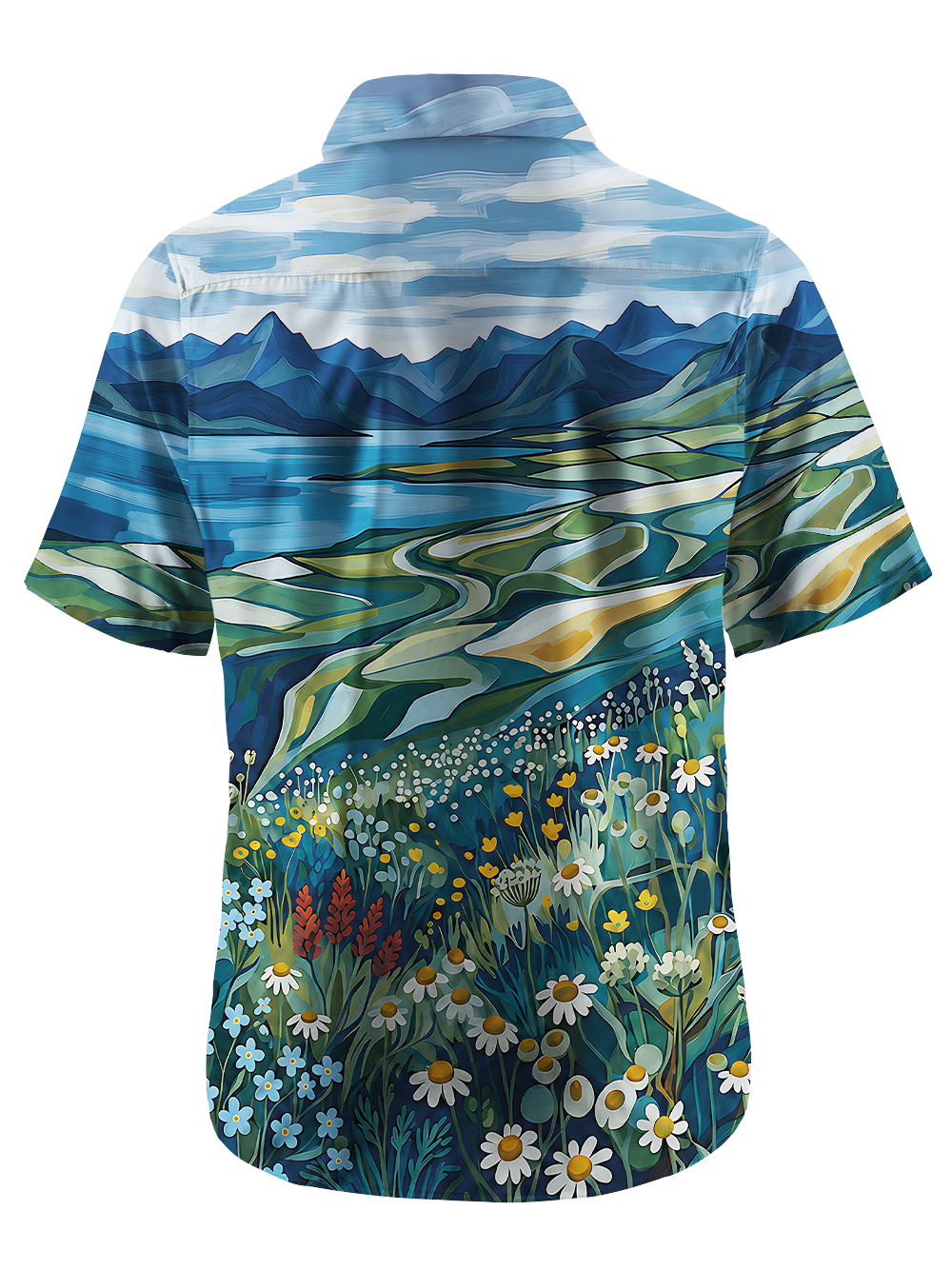 Orionride Wild Bloom Zipper Pockets Ultra Lightweight Short Sleeves Gravel Shirt