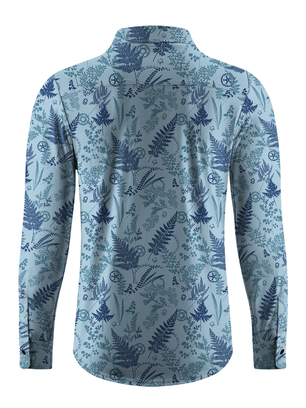 Orionride Chain Leaves Men's Stretchy Breathable Long Sleeve Gravel Shirt