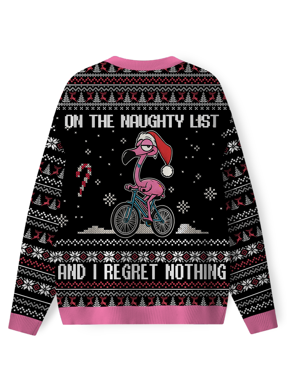 Orionride Flamingo Riding A Bicycle Women's Sweaters