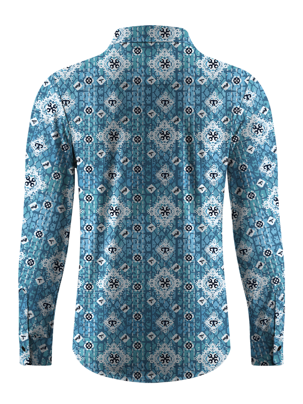 Orionride Wheel Tracks Men's Stretchy Breathable Long Sleeve Gravel Shirt