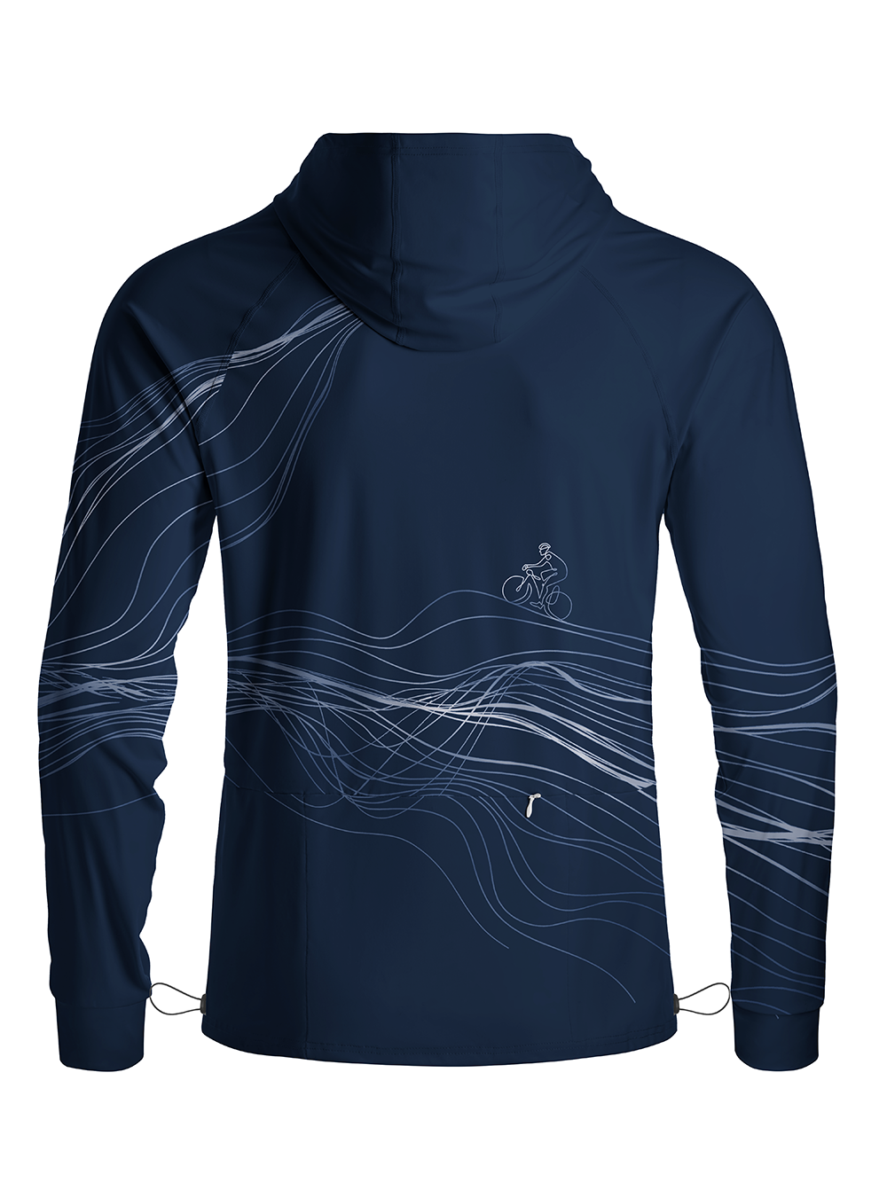 Orionride Spatial Lines Long Sleeve Cycling Hoodie Shirt