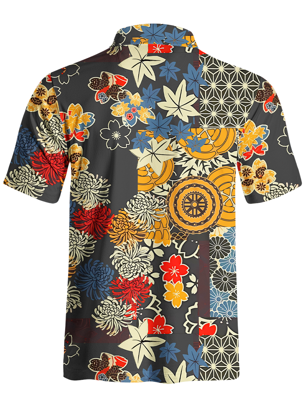 Orionride Unique Gear Flower Men's Polo Shirt