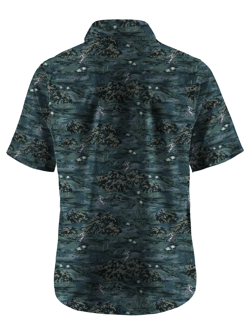 Orionride Moss Cycle Zipper Pockets Ultra Lightweight Short Sleeves Gravel Shirt