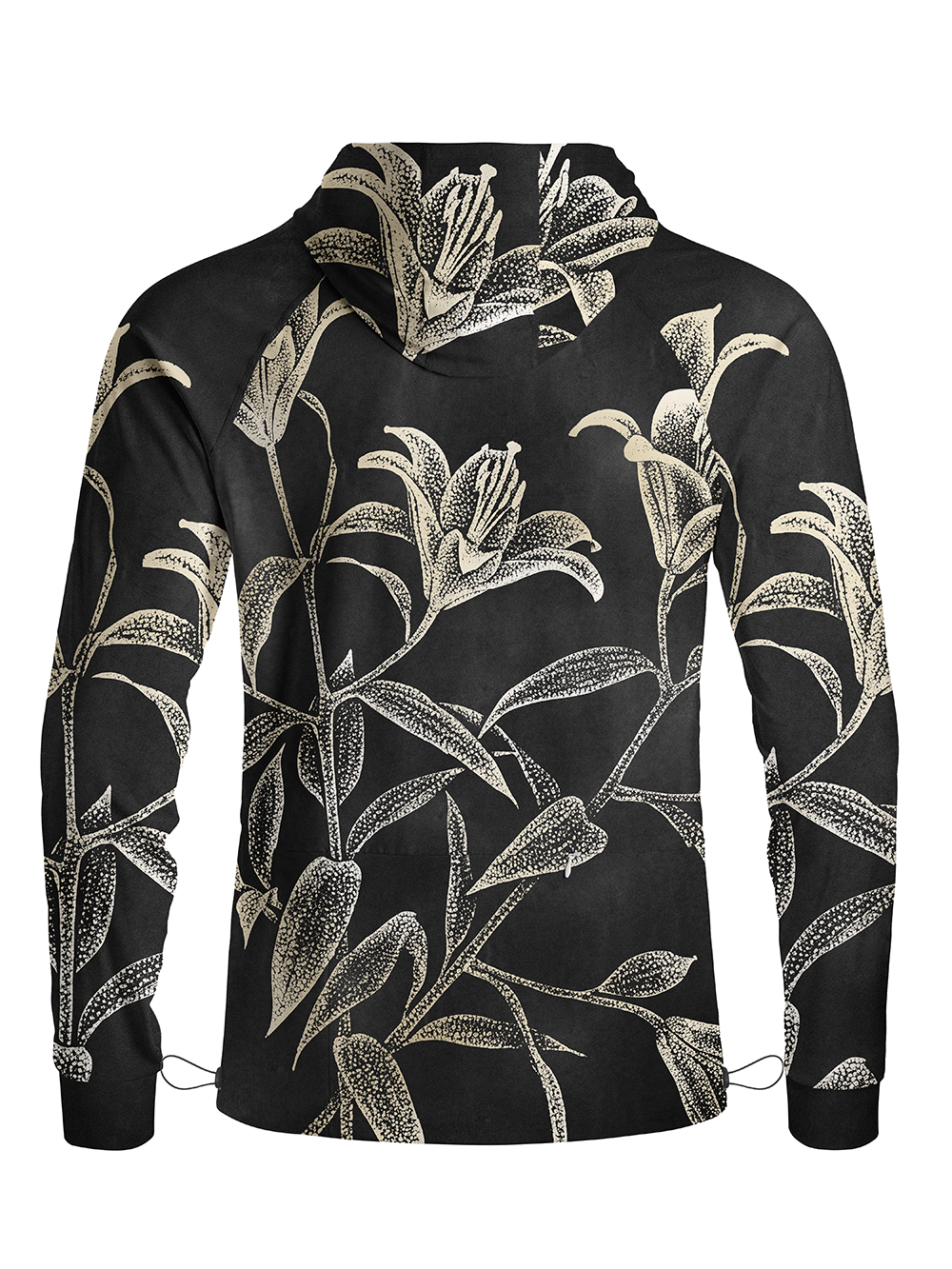 Orionride Gilded Lilies Long Sleeve Cycling Hoodie Shirt