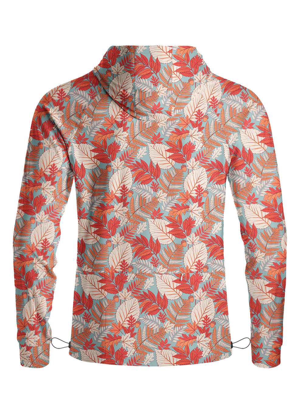 Orionride Autumn Leaf Long Sleeve Cycling Hoodie Shirt