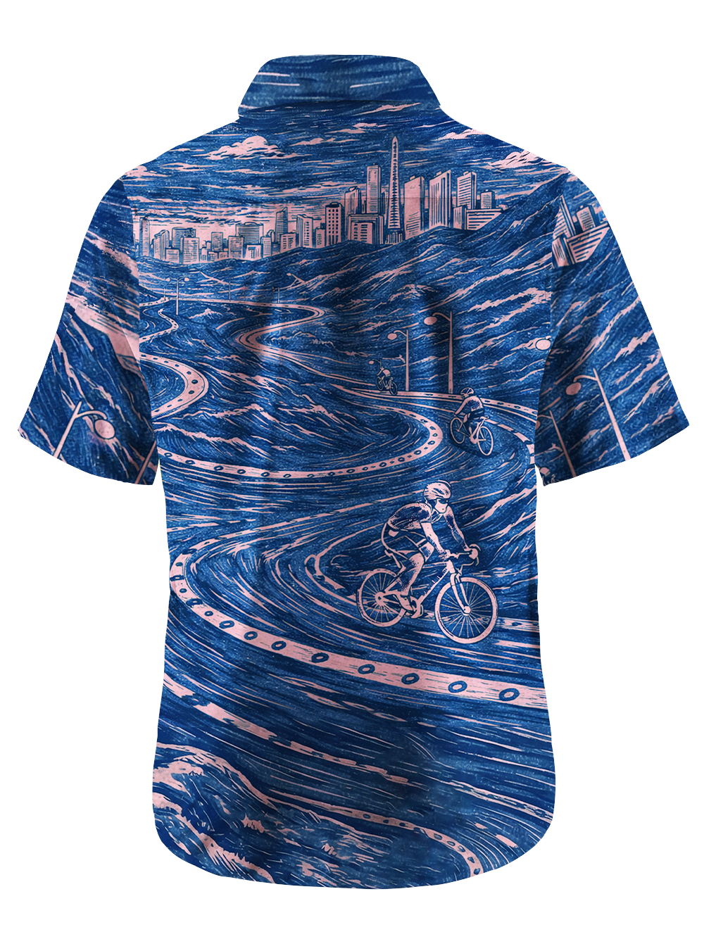 Orionride Cycling In The Suburbs Zipper Pockets Ultra Lightweight Short Sleeves Gravel Shirt
