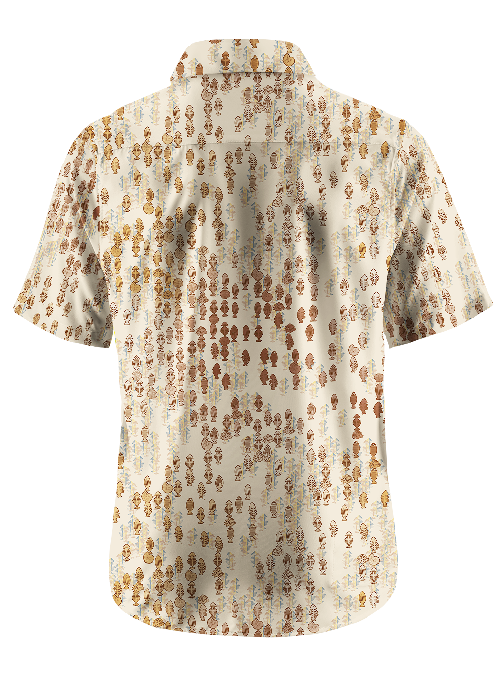 Orionride Fish In The Ocean Zipper Pockets Ultra Lightweight Short Sleeves Gravel Shirt