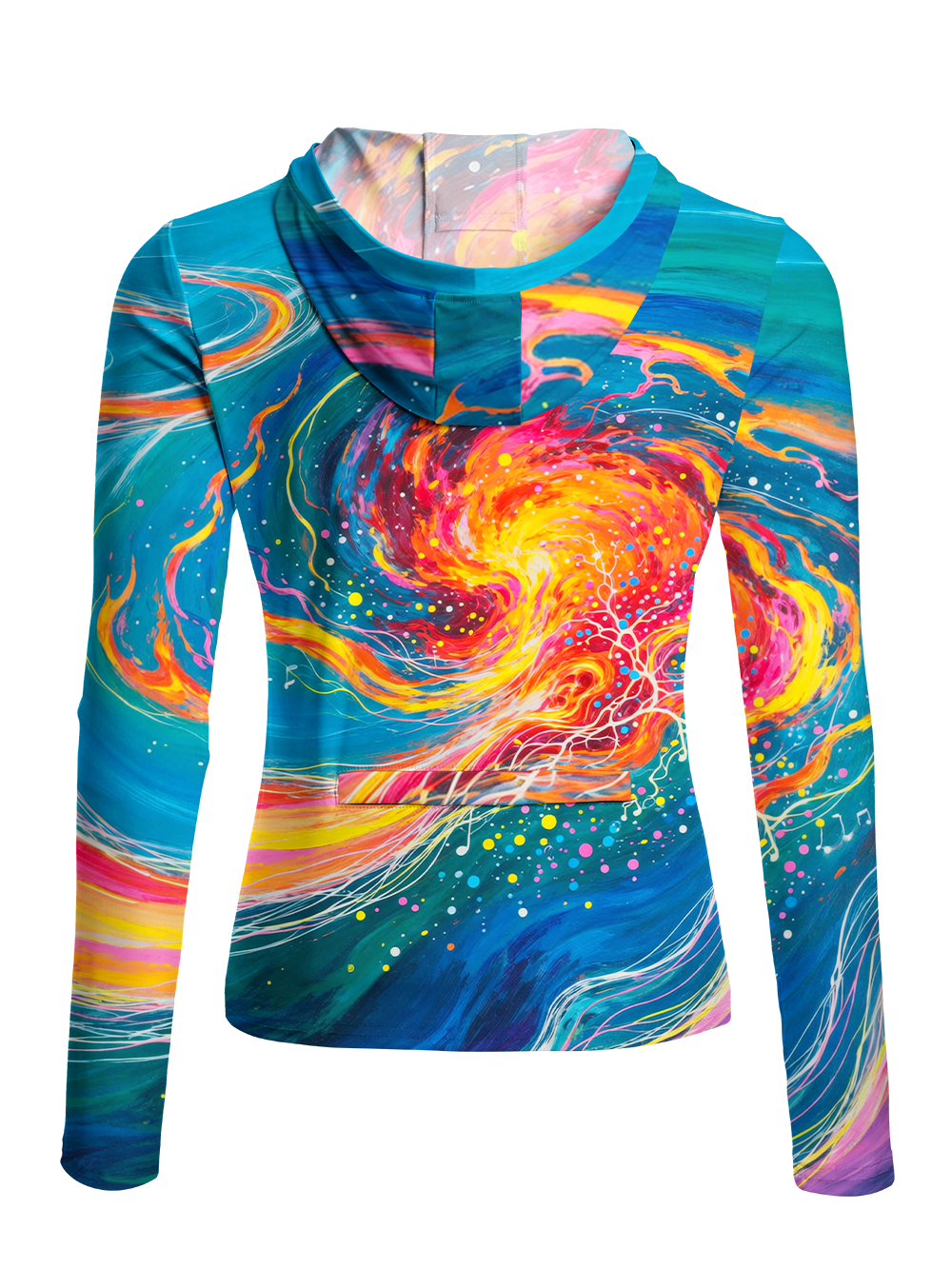 Orionride  Energy Vortex Matrix Women's Long Sleeve Cycling Hoodie Shirt