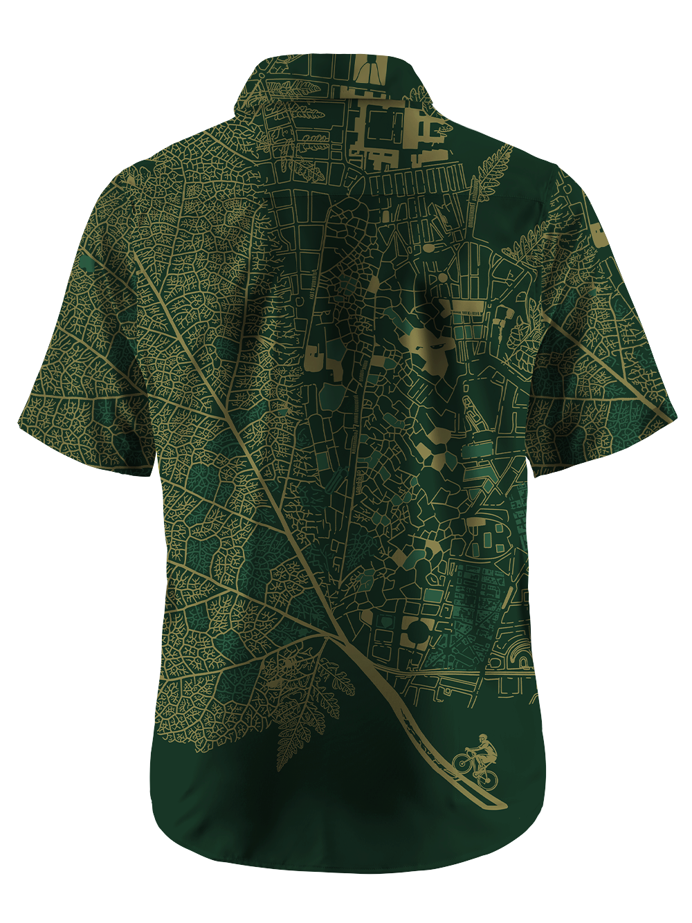 Orionride Leaf City Ride Zipper Pockets Ultra Lightweight Short Sleeves Gravel Shirt