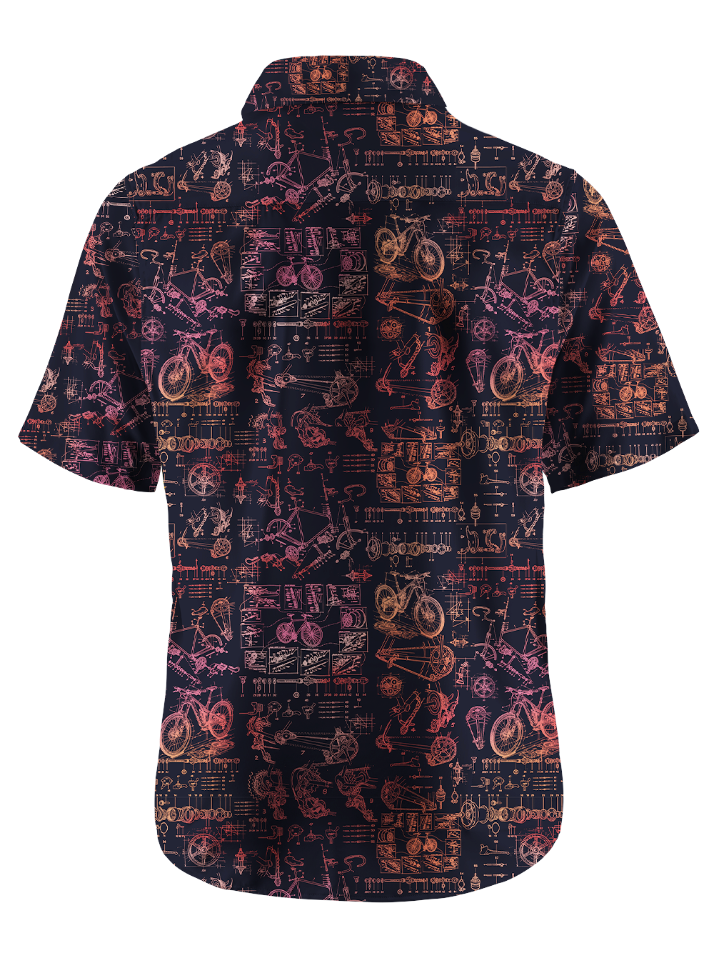 Orionride Deconstructing Bicycles Zipper Pockets Ultra Lightweight Short Sleeves Gravel Shirt