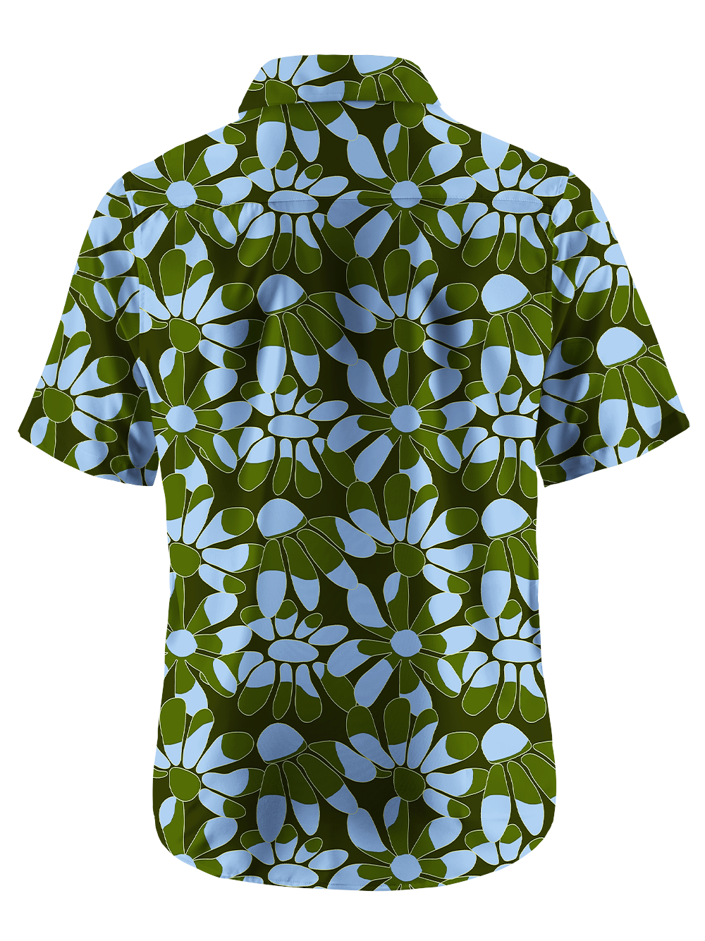 Orionride Psychedelic Flowers Zipper Pockets Ultra Lightweight Short Sleeves Gravel Shirt